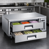 Thumbnail image #3 for Refrigerated Chef Base / Equipment Stand with 2 Drawers, 52 Inch W, 34 Cu. Ft., Self-Contained Side-Mount Refrigeration