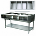 Thumbnail image #3 for Advance Tabco Triumph (Supreme) 4-Well Natural Gas Water Bath Hot Food Table with Open Base and Undershelf