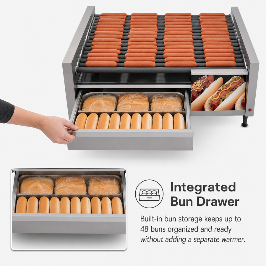 Integrated Bun Drawer