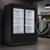 Thumbnail image #3 for Beverage-Air Marketeer Two-Section Reach-In Sliding Glass Door Refrigerated Merchandiser, 19.5 Cu. Ft., Black