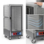 Thumbnail image #3 for Metro C5 Insulation Armour C537-MFC-U-GY 3/4-Height Mobile Moisture-Control Heated Holding & Proofing Cabinet, Clear Door, 26-Pan Capacity