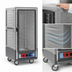 Thumbnail image #3 for Metro C5 Insulation Armour 3/4-Height Mobile Moisture-Control Heated Holding & Proofing Cabinet with Gray Insulation Armour, Clear Polycarbonate Door, and Universal Wire Slides