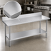 Thumbnail image #3 for Duke 144-Inch x 24-Inch Stainless Steel Work Table with 5-Inch Riser and Galvanized Undershelf