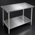 Thumbnail image #3 for John Boos Stallion 48 x 30-Inch Flat Top Stainless Steel Work Table with Adjustable Undershelf