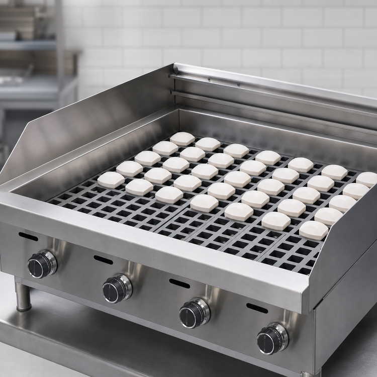 Product image #3 for Winco 36-Inch Briquette Rock Kit for Countertop Gas Charbroilers