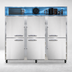 Thumbnail image #3 for Continental Refrigerator 3FESNHD Three-Section Extra-Wide Shallow Depth Reach-In Freezer with Half-Height Solid Doors