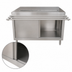 Thumbnail image #3 for BK Resources 60-Inch Stainless Steel Self-Serve Counter with Sliding Doors and Urn Trough