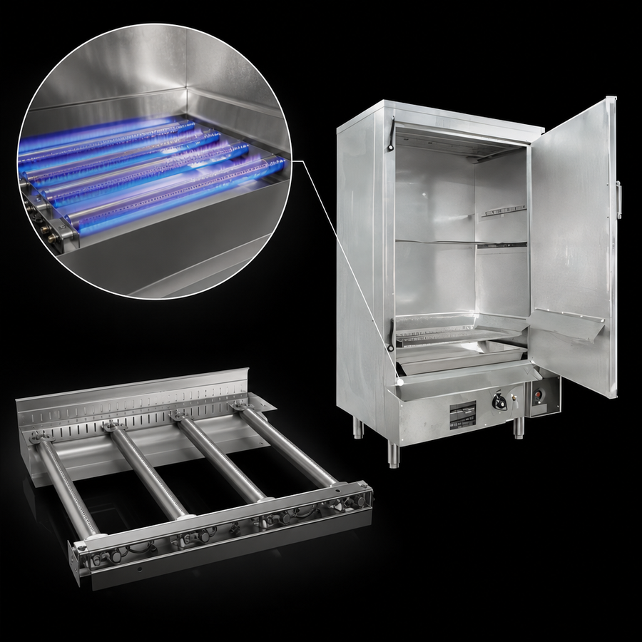 Four Aluminum Tubular Burners