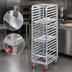 Thumbnail image #3 for Channel Lifetime Tough Extra Heavy-Duty Aluminum End-Load Bun Pan Rack with Casters, 12-Pan Capacity
