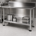 Thumbnail image #3 for John Boos Stainless Steel Dishtable Undershelf, 101-5/8