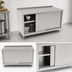Thumbnail image #3 for John Boos 60-Inch x 24-Inch Enclosed Work Table with Sliding Doors and Stainless Steel Top