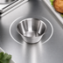 Thumbnail image #3 for Round Stainless Steel Sauce Dish, 3-1/2 oz., 3-Inch Diameter