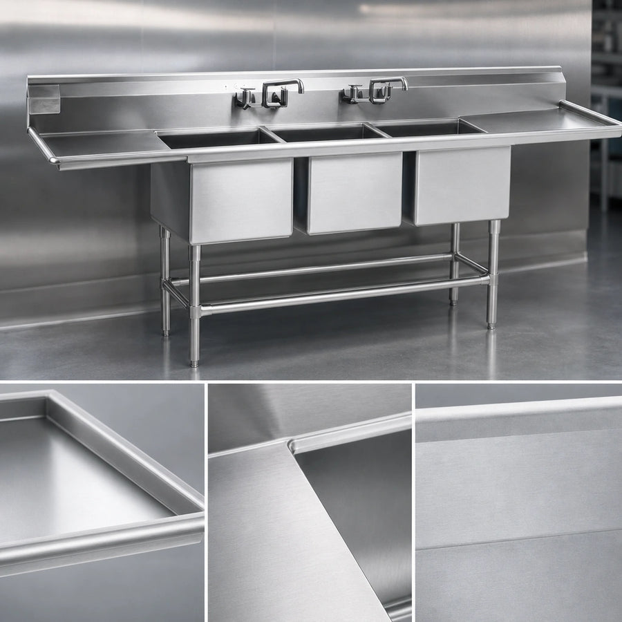 14-Gauge Stainless Steel Construction