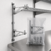 Thumbnail image #3 for Eagle Group Prepackaged Adjustable Post Wire Wall Mount Mid Unit for 14-Inch Shelves, 33-Inch Post, Chrome Finish