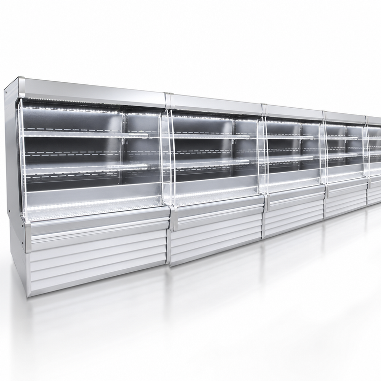 Product image #3 for Howard-McCray 35E Series Endless Dairy Open Merchandiser, 147-Inch Wide, Remote Refrigeration, LED-Lit Shelves
