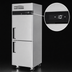 Thumbnail image #3 for Turbo Air M3 Series One-Section Reach-In Freezer with Solid Half Doors, 21.5 Cu. Ft., Top-Mounted Self-Contained