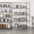 Thumbnail image #3 for Metro Super Erecta 5AN577C 5-Shelf Chrome Wire Add-On Shelving Unit, 72W x 24D x 74H