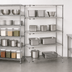 Thumbnail image #3 for Metro Super Erecta Chrome Plated 5-Shelf Add-On Wire Shelving Unit, 72W x 24D x 74H