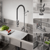 Thumbnail image #3 for EasyInstall Workboard Deck-Mount Pre-Rinse Add-On Faucet with 12-Inch Swing Nozzle, 16-Inch Riser, and 1.42 GPM Spray Valve