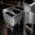 Thumbnail image #3 for Steel Works Stainless 24 x 18 Inch Underbar Ice Chest, 80 lb Capacity, 304 Stainless Steel