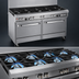 Thumbnail image #3 for Southbend Ultimate 60-Inch Gas Restaurant Range with 6 Burners, 24-Inch Charbroiler, and 2 Convection Ovens