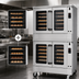 Thumbnail image #3 for Platinum Double-Deck Full-Size Electric Convection Oven, Standard Depth, 7.5 kW Per Deck, Touch Controls, Dependent Doors