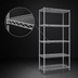 Thumbnail image #3 for Eagle Group 5-Tier Chrome-Plated Wire Starter Shelving Unit, 36W x 24D x 74H