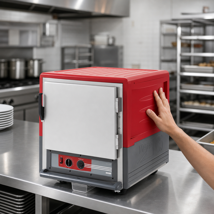 Product image #3 for Metro C5 3 Series Under Counter Heated Holding Cabinet, Full Solid Door, Low Watt, Red Insulation Armour, 10-Pan Capacity