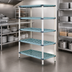 Thumbnail image #3 for MetroMax i Stationary 4-Shelf Open Grid Polymer Starter Shelving Unit, 36