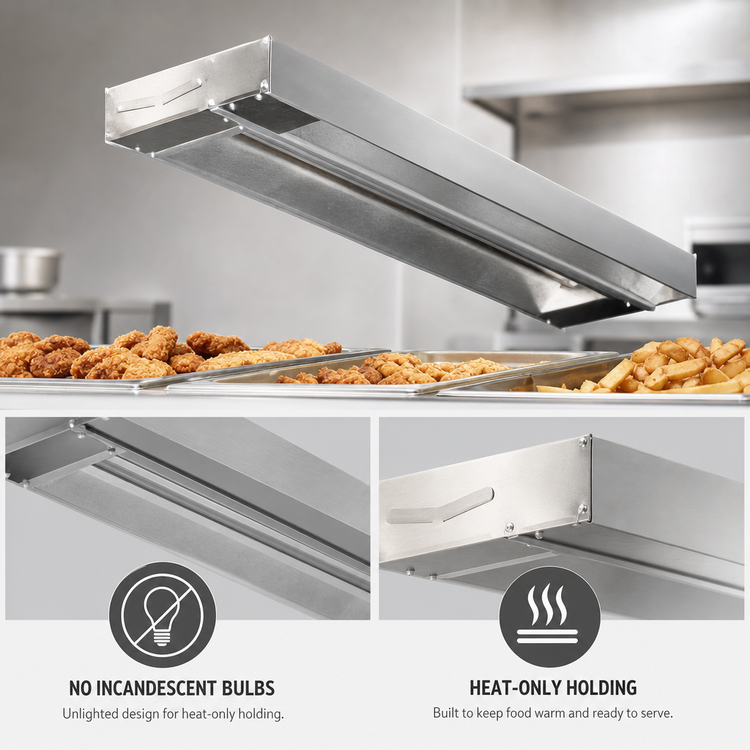 Product image #3 for Eagle RedHots 30-Inch Single Rod-Type Strip Heat Lamp, Unlighted, 208V, 450W