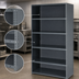 Thumbnail image #3 for Quantum IRONMAN Closed Steel Shelving Unit with 8 Shelves, 18 x 36 x 75 Inches