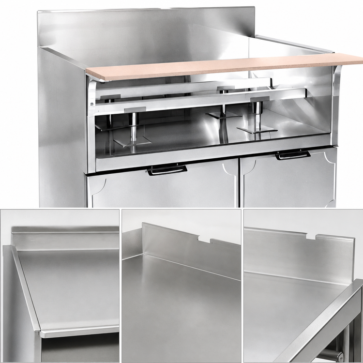 Product image #3 for La Rosa Refrigeration L-71178-26 78" Equipment Stand with Dry-Drawer Base