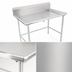 Thumbnail image #3 for John Boos Open-Base Stainless Steel Dish Sorting Table with 10-Inch Rear Riser, 48-7/8 In. W x 30-3/8 In. D