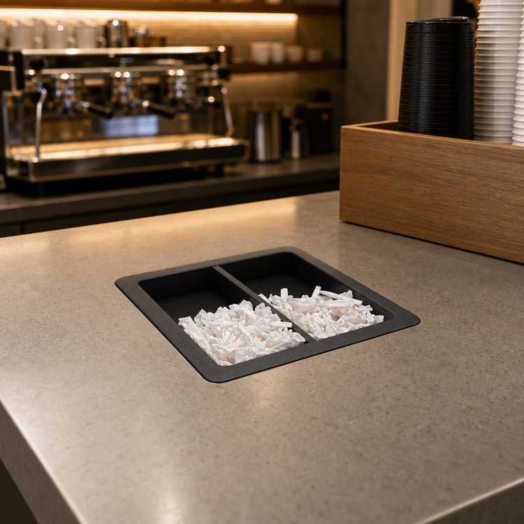 Product image #3 for Flush-Mount Wrapped Straw Holder for 8-10 Inch Straws