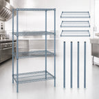 Thumbnail image #3 for Quantum WR54-2436GY 36"W x 24"D x 54"H Gray Epoxy Wire Shelving Starter Kit, 4 Shelves, Stationary