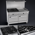 Thumbnail image #3 for Southbend Ultimate 48-Inch Gas Restaurant Range with 4 Non-Clog Burners, 24-Inch Griddle, Standard Oven and Cabinet Base