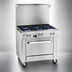 Thumbnail image #3 for Southbend Ultimate 24-Inch Gas Restaurant Range with 4 Open Burners, Cabinet Base, and Hi Shelf