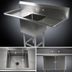 Thumbnail image #3 for John Boos Pro-Bowl 1-Compartment Sink with Left and Right Drainboards, 16 Gauge Stainless Steel, 67-1/4 Inch Wide