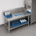 Thumbnail image #3 for John Boos Pro-Bowl 96-Inch Straight Clean Dishtable, Right-to-Left, 14-Gauge 300 Series Stainless Steel