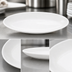 Thumbnail image #4 for Crestware Alpine White 13-1/2 x 10-5/8 Inch Oval Narrow Rim Vitrified Ceramic Platter