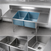 Thumbnail image #3 for Elite 96-Inch 2-Compartment Stainless Steel Commercial Sink with Dual Drainboards