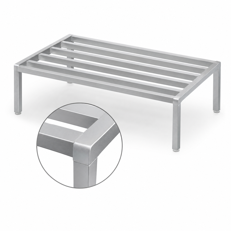 Product image #3 for Channel Manufacturing Standard Series Tubular Aluminum Dunnage Rack, 36 x 24 x 12 Inches, 2,200 lb. Capacity