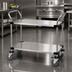 Thumbnail image #3 for Quantum WRSC-2448-2SS 48 x 24-Inch 2-Shelf 304 Stainless Steel Utility Bus Cart