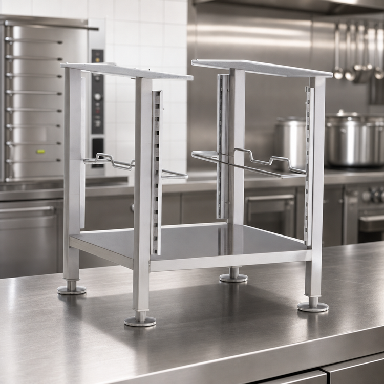 Product image #3 for Vulcan Countertop Steamer Stand with Removable Pan Slides, 24 Inch Wide x 34 Inch High