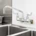 Thumbnail image #3 for T&S Brass Big-Flo Wall Mount Mixing Faucet with 12-Inch Swing Nozzle, 8-Inch Adjustable Centers