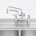 Thumbnail image #3 for T&S Brass UltraRinse 8-Inch Adjustable Center Deck Mount Mixing Faucet with 12-Inch Swing Nozzle