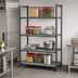 Thumbnail image #3 for Cambro Camshelving Basics Plus 21-Inch Deep x 54-Inch Long x 84-Inch High 4-Tier Solid Stationary Starter Shelving Unit