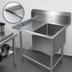 Thumbnail image #3 for John Boos Pro-Bowl 1-Compartment Stainless Steel Sink with Left Drainboard, 48-3/16-Inch Wide