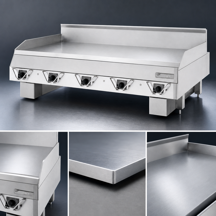 Product image #3 for Garland Master CG-60F 60-Inch Countertop Gas Front Drain Production Griddle