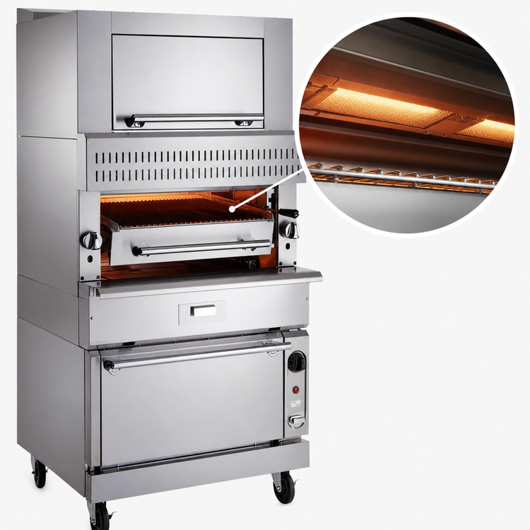 Product image #3 for Vulcan V Series Heavy Duty Modular Single-Deck Gas Infrared Deck Broiler